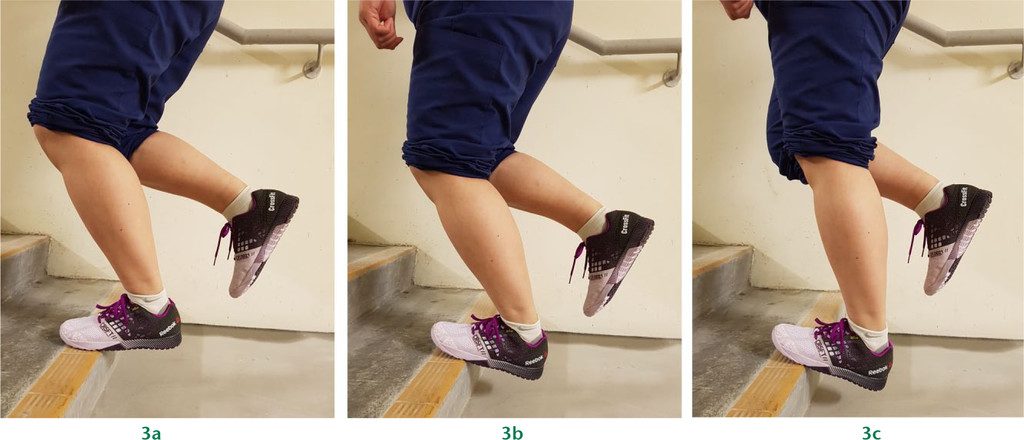 Рис. 8. Упражнения при неинсерционной тендинопатии ахиллова сухожилия